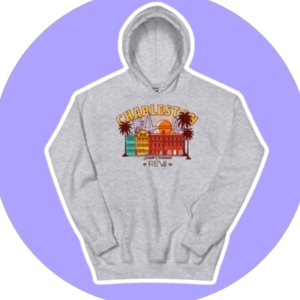 Charleston SC Rev Gear Graphic Hoodie Sweatshirt